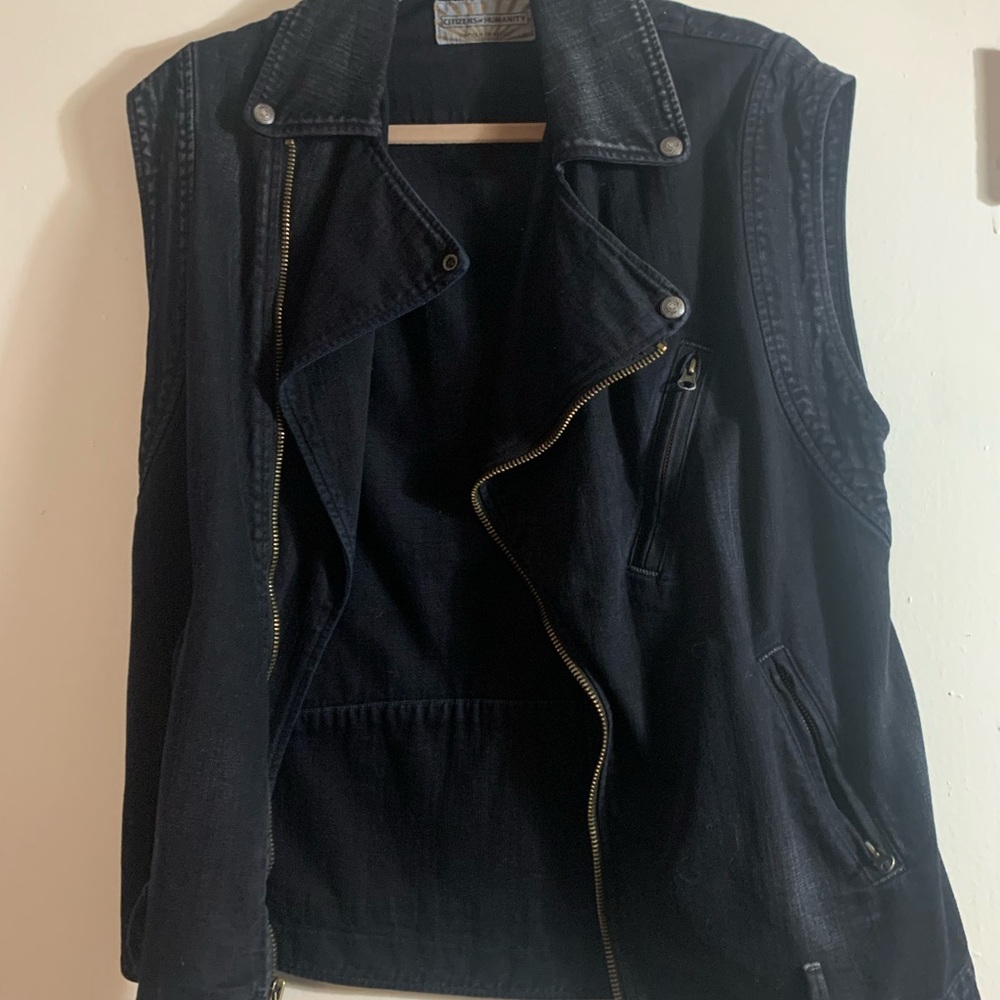 CITIZENS OF HUMANITY Denim Biker Vest